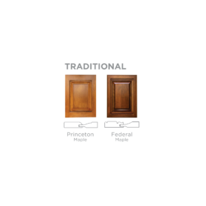 Image of Princeton and Federal custom cabinet styles